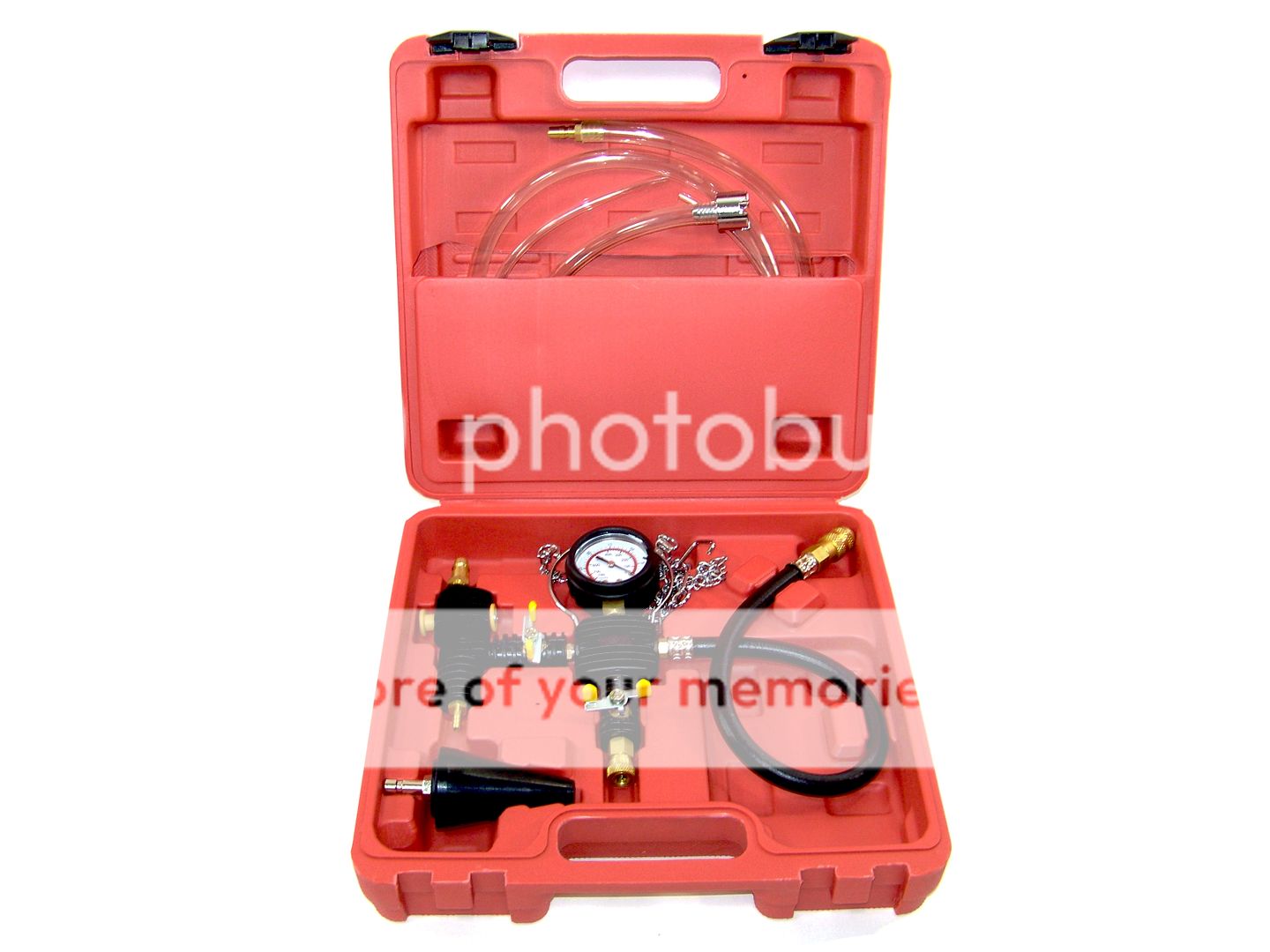 Vacuum Type Cooling System Radiator Refill Test Cap Adapter Tool Kit 3